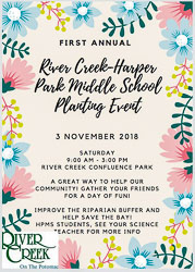 2018 Nov Harper Park Middle School Planting Event