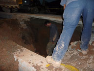 2008 Repairing the broken pool pipe